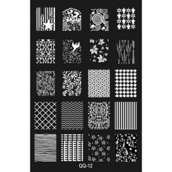 Matrita Stampila unghii #QQ12 Matrita Stampila unghii #QQ12